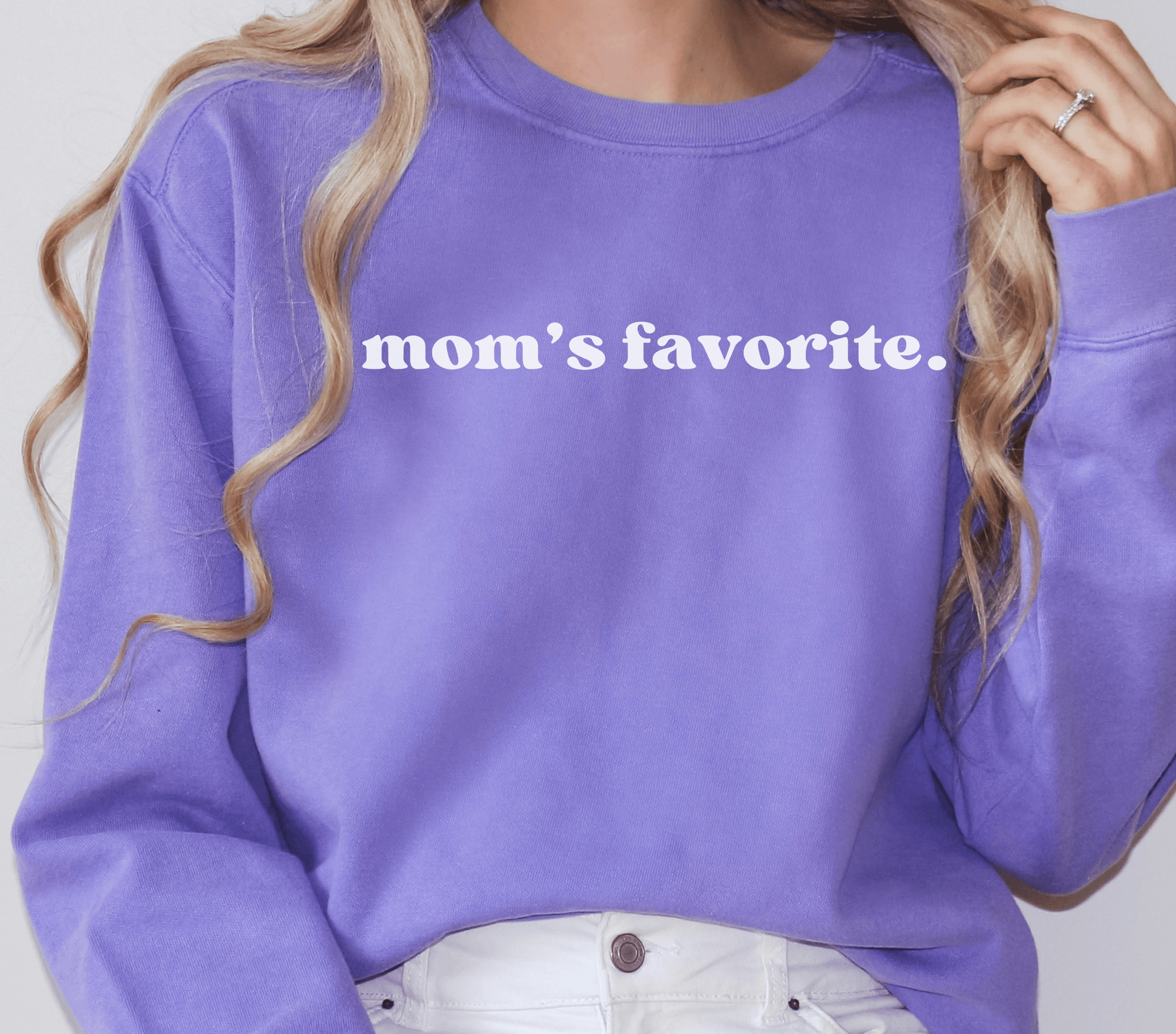 Mom's Favorite Crewneck Sweatshirt - BentleyBlueCo