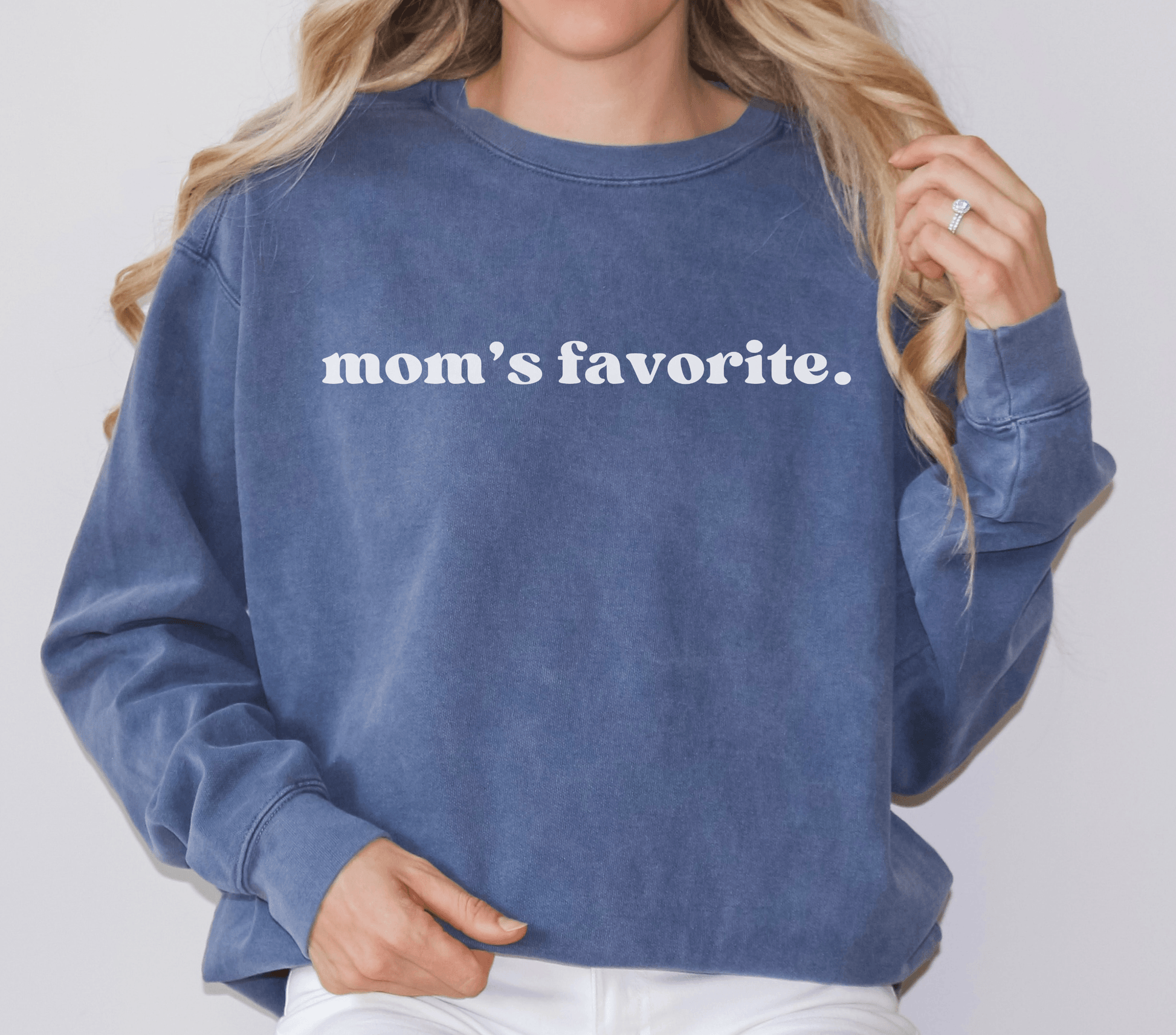 Mom's Favorite Crewneck Sweatshirt - BentleyBlueCo