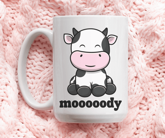 mooody cute cow mug - BentleyBlueCo