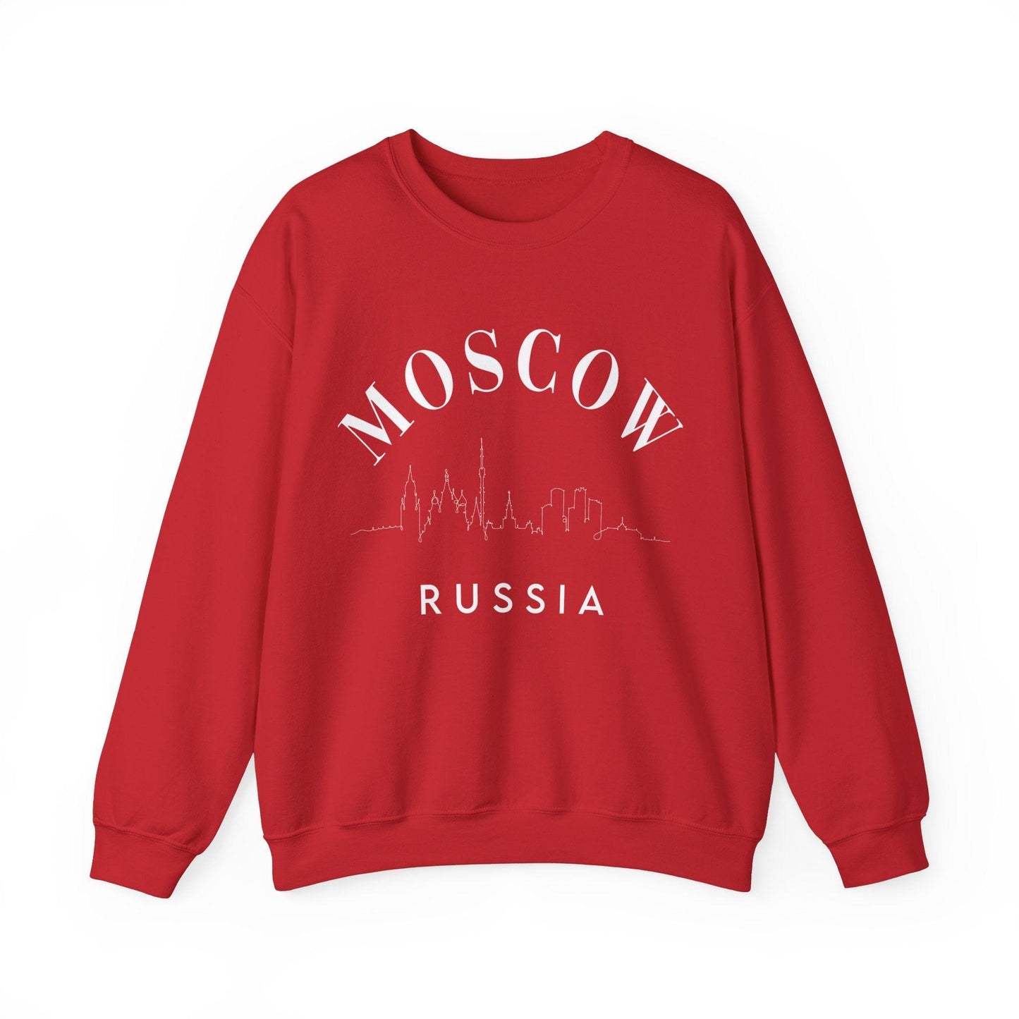 Moscow Russia Skyline Crewneck - BentleyBlueCo