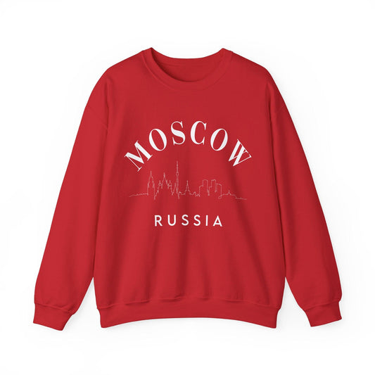 Moscow Russia Skyline Crewneck - BentleyBlueCo