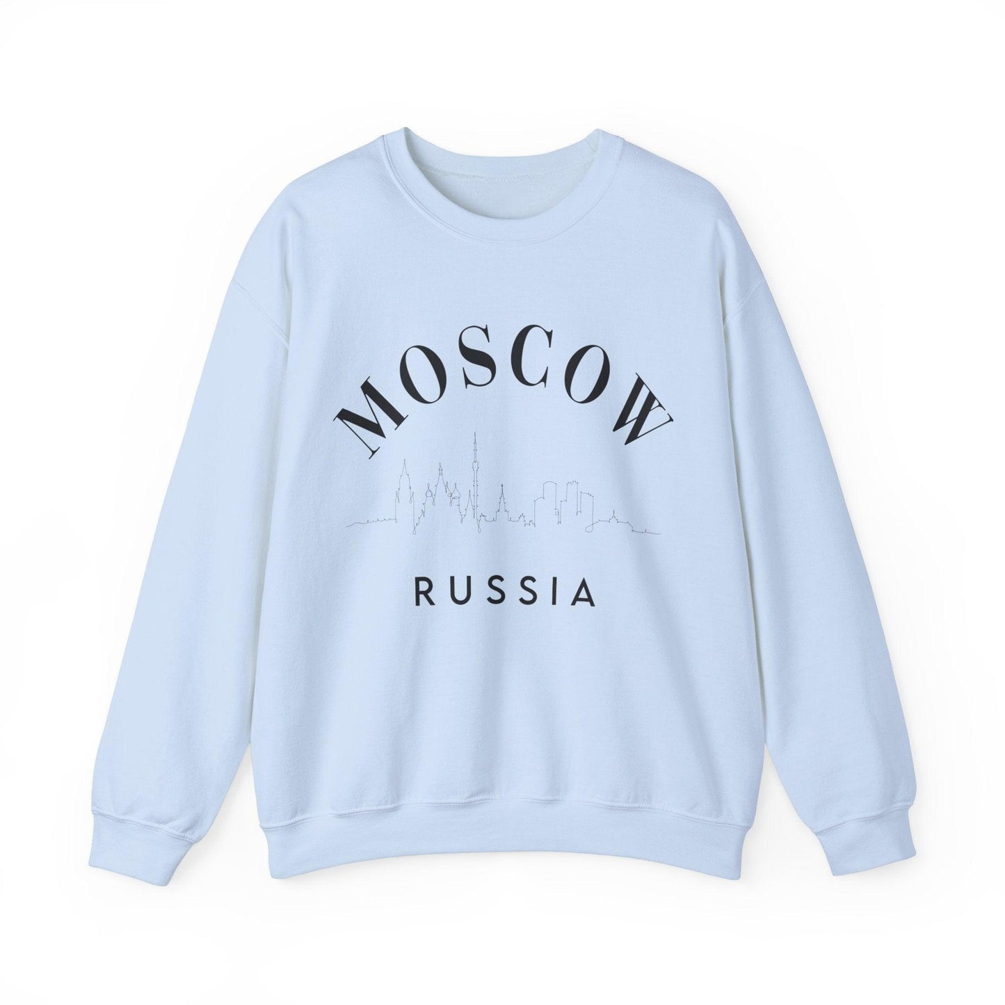Moscow Russia Skyline Crewneck - BentleyBlueCo