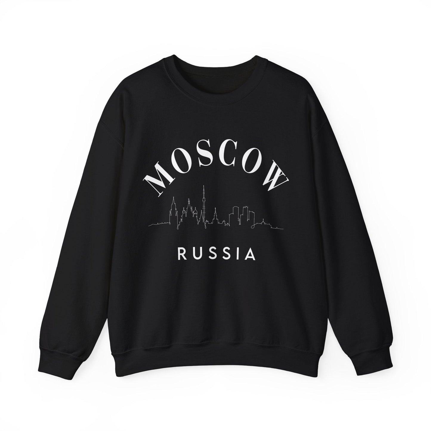 Moscow Russia Skyline Crewneck - BentleyBlueCo