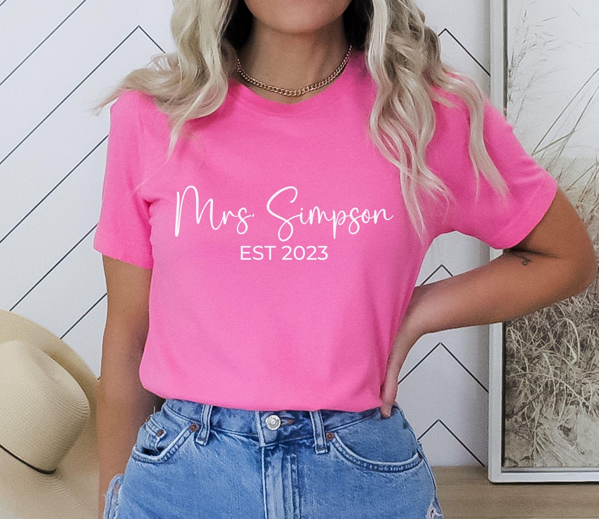 Mrs Bride Shirt - Custom Name Bride Shirt - BentleyBlueCo