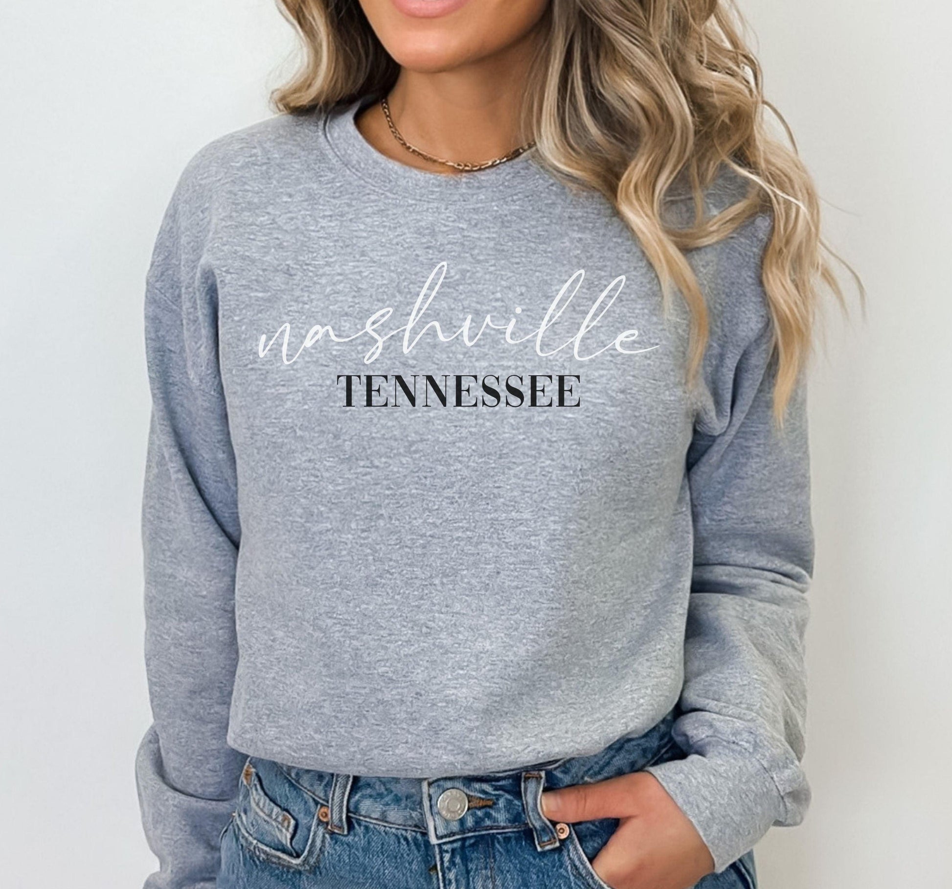 Nashville Tennessee Crewneck - BentleyBlueCo