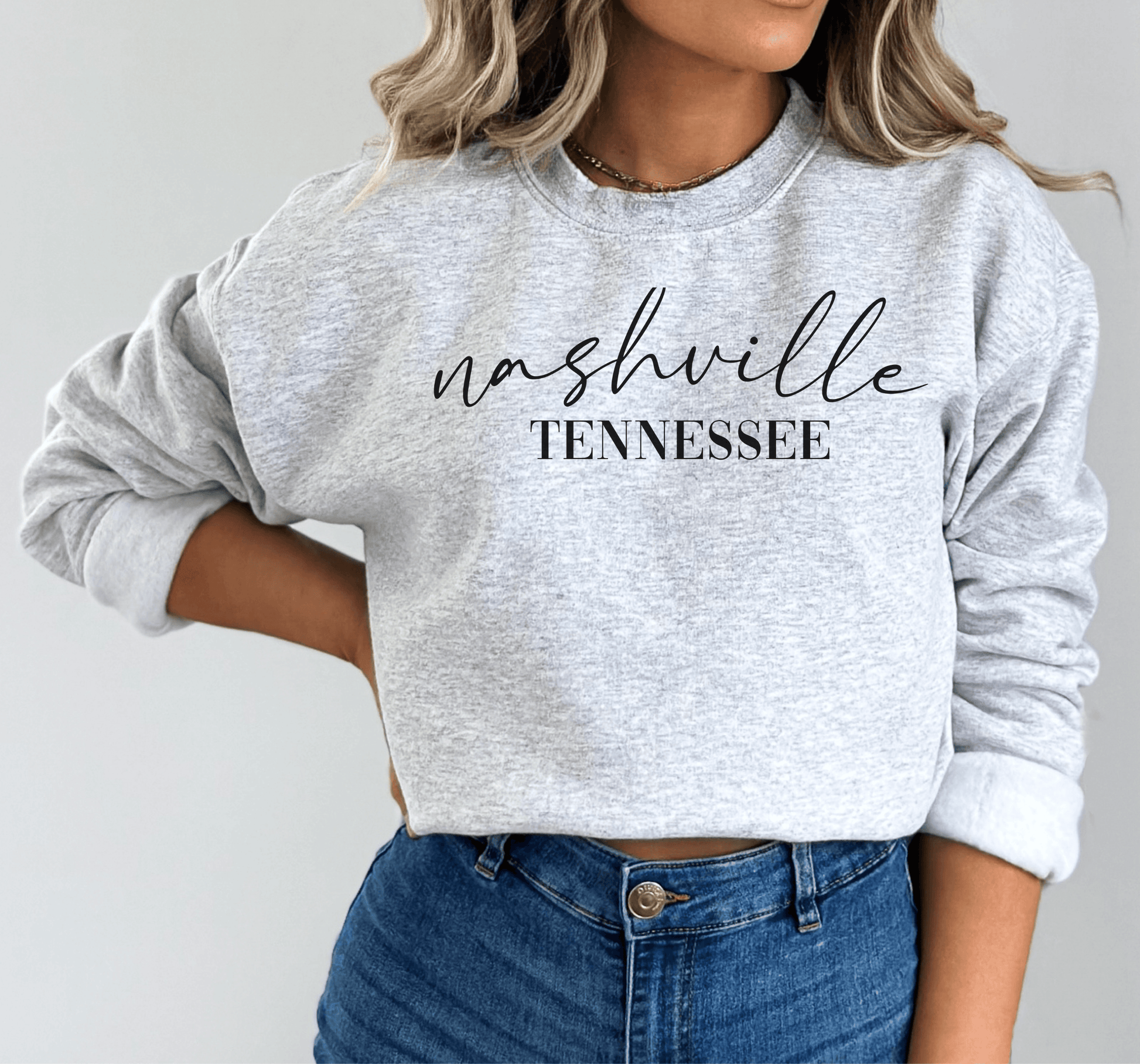Nashville Tennessee Crewneck - BentleyBlueCo