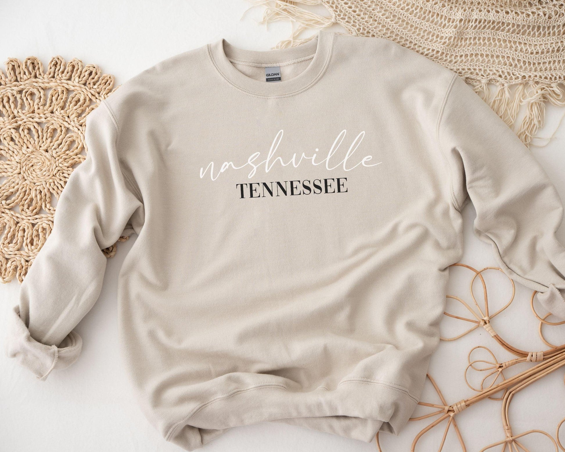 Nashville Tennessee Crewneck - BentleyBlueCo