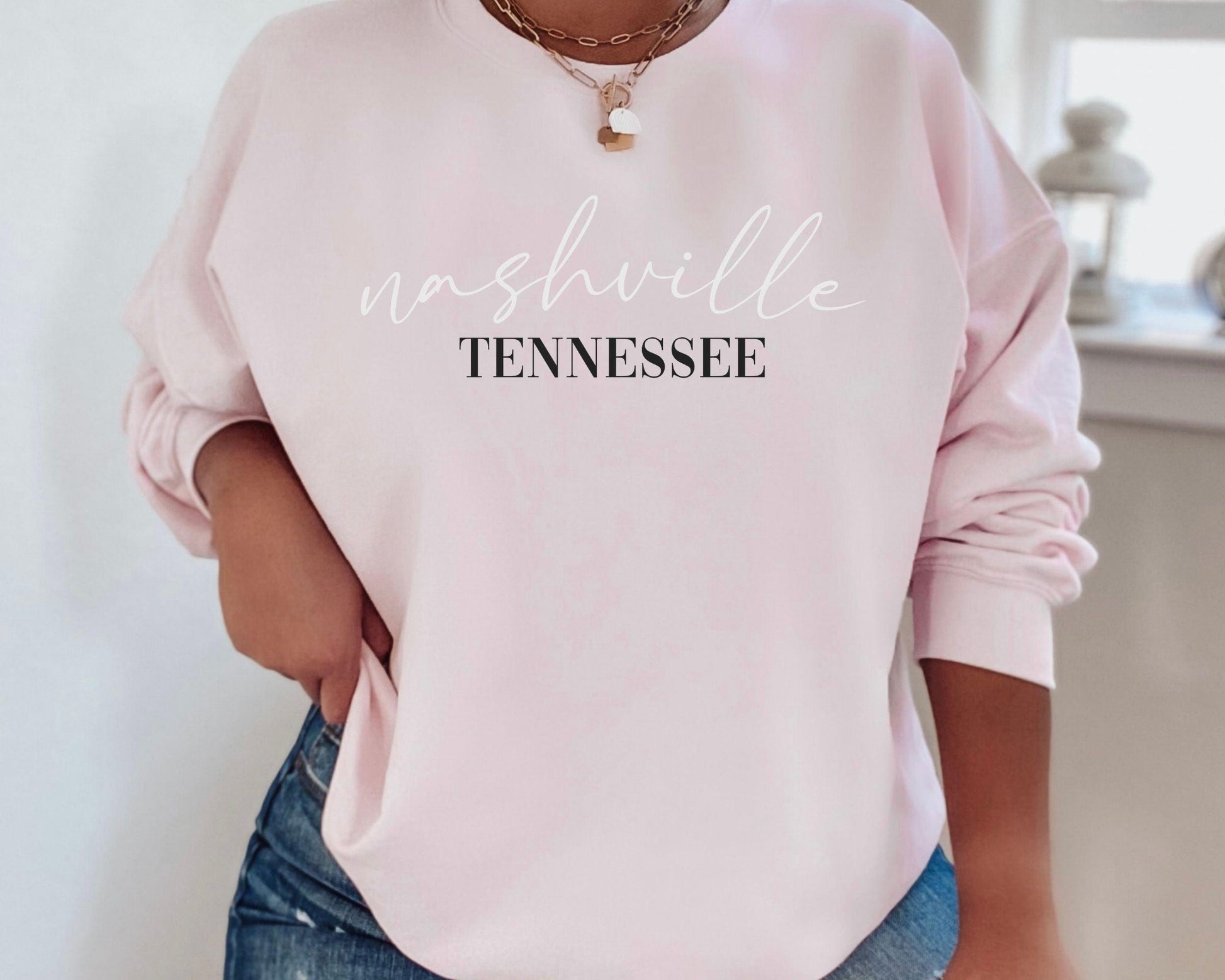 Nashville Tennessee Crewneck - BentleyBlueCo