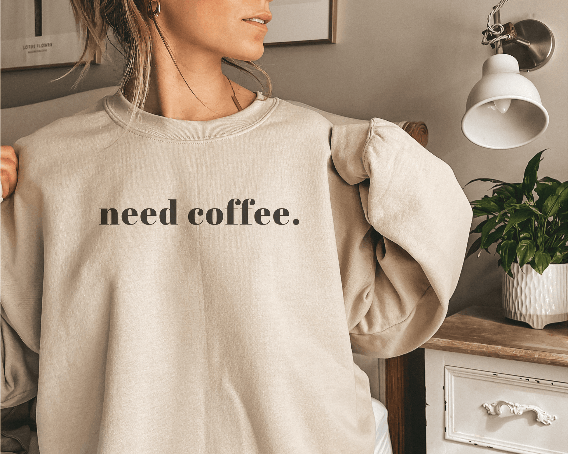 Need Coffee Crewneck - BentleyBlueCo