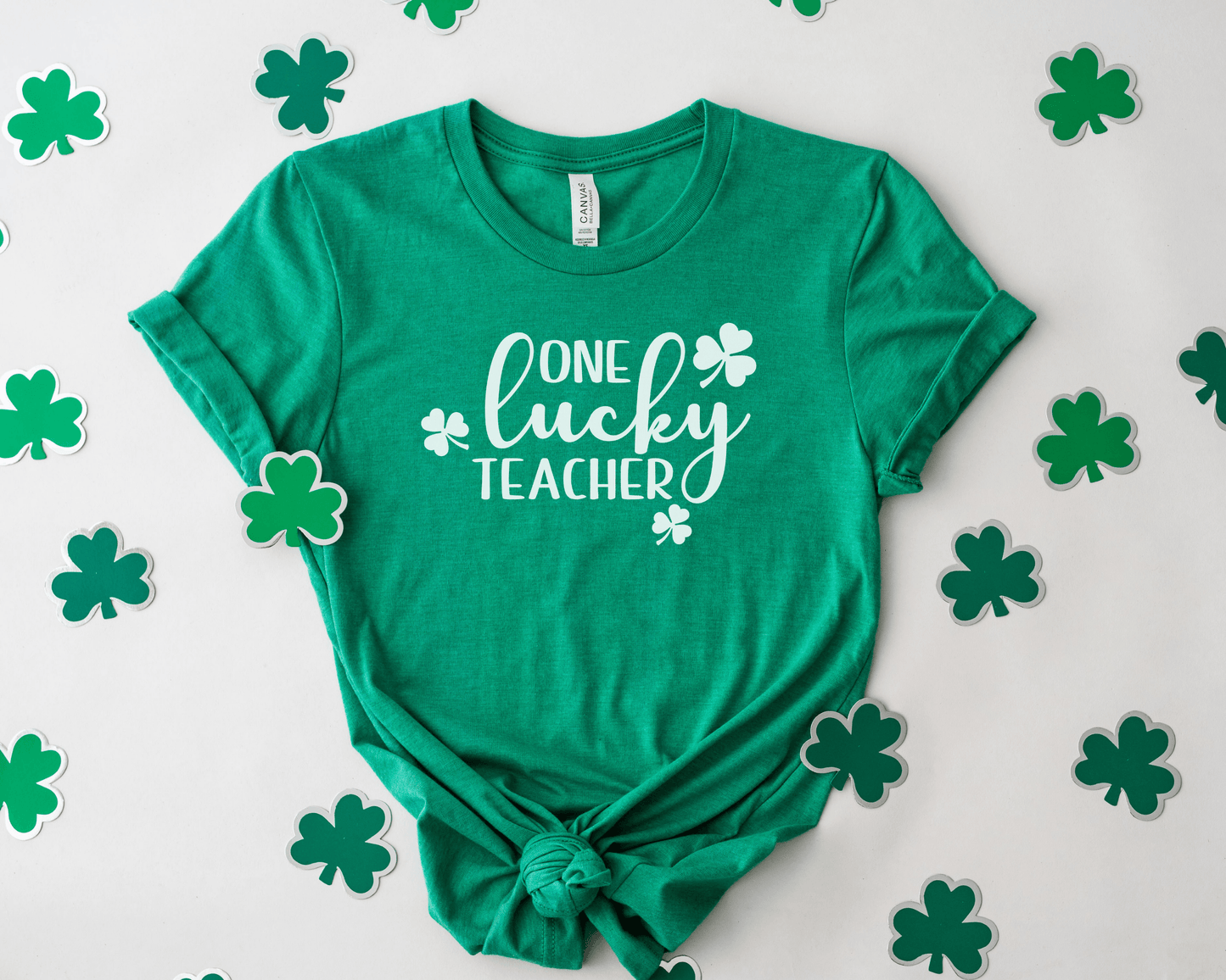 One Lucky Teacher Shirt - BentleyBlueCo