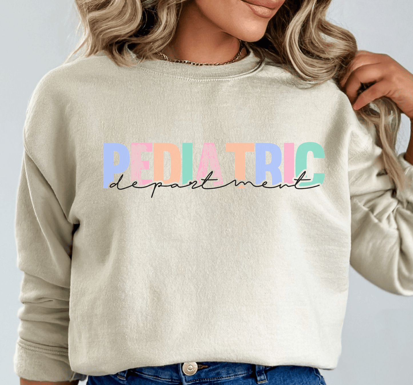 Pediatric Department Crewneck Sweatshirt - BentleyBlueCo
