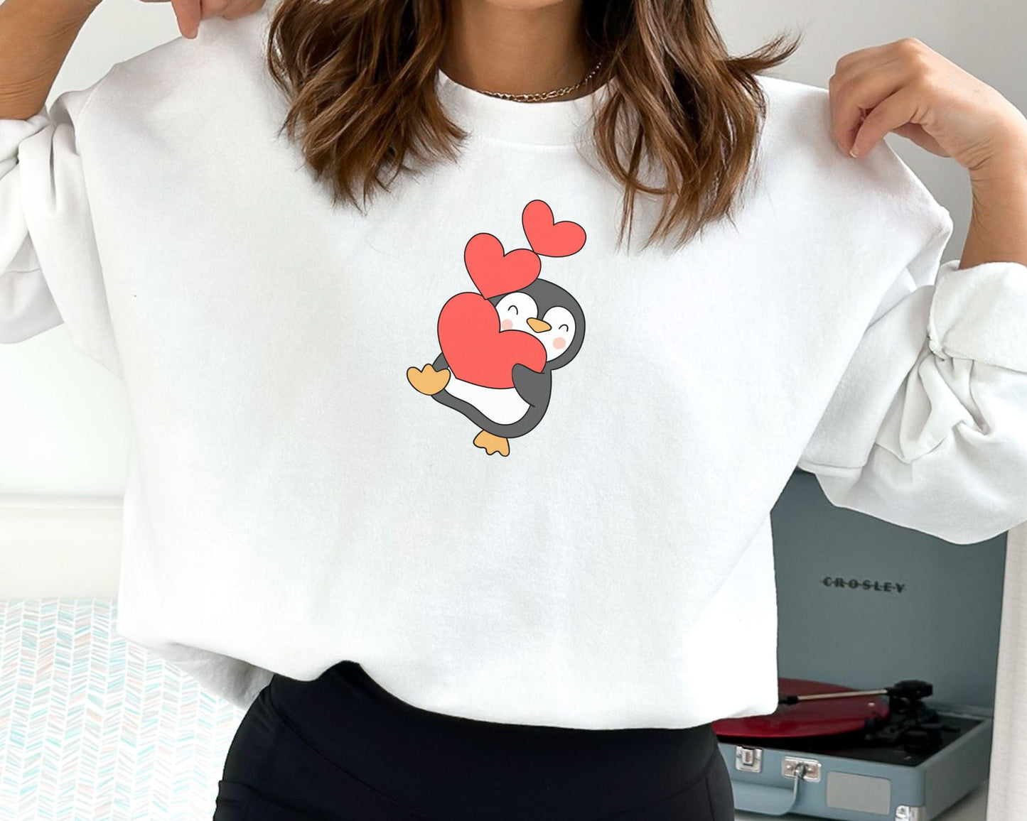 Penguin Love Crewneck - BentleyBlueCo