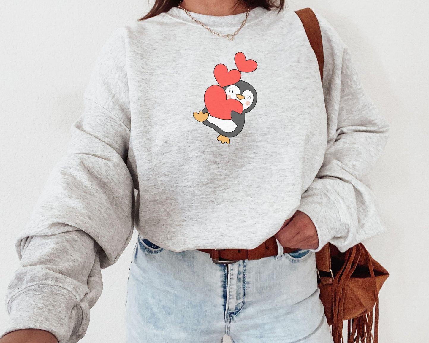 Penguin Love Crewneck - BentleyBlueCo