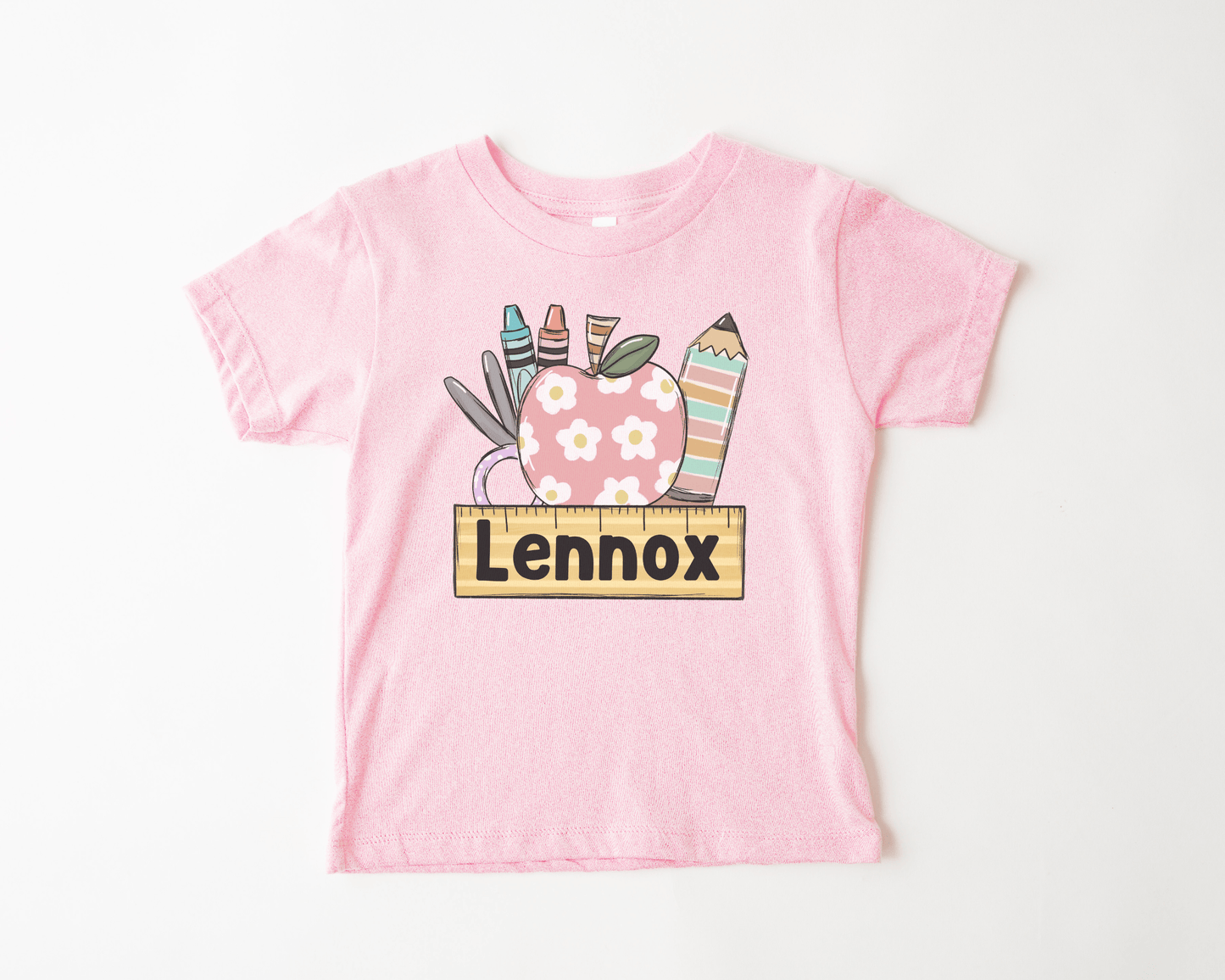 Personalized Apple Back to School Shirt - BentleyBlueCo