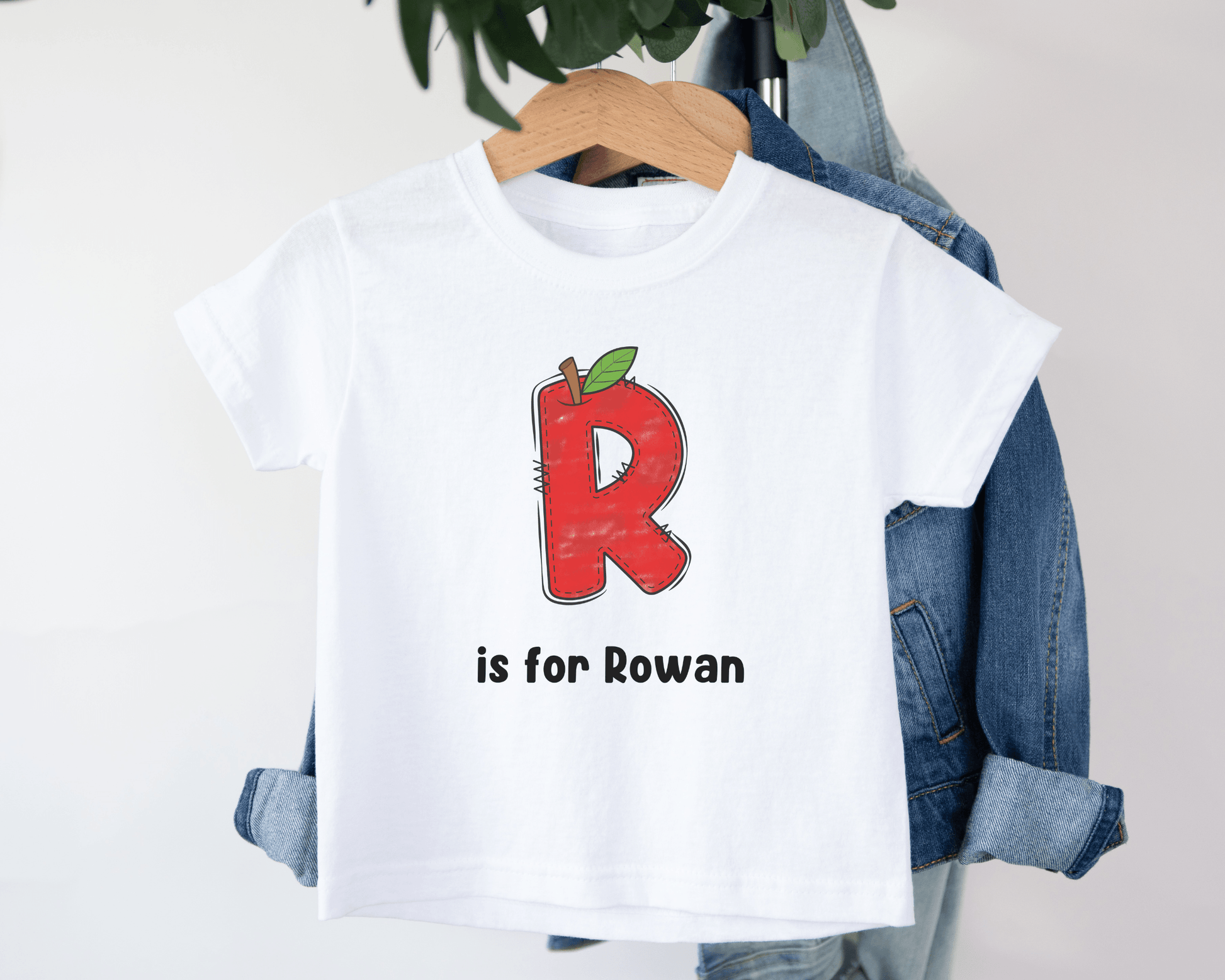 Personalized Back to School T-shirt - School Letter - BentleyBlueCo