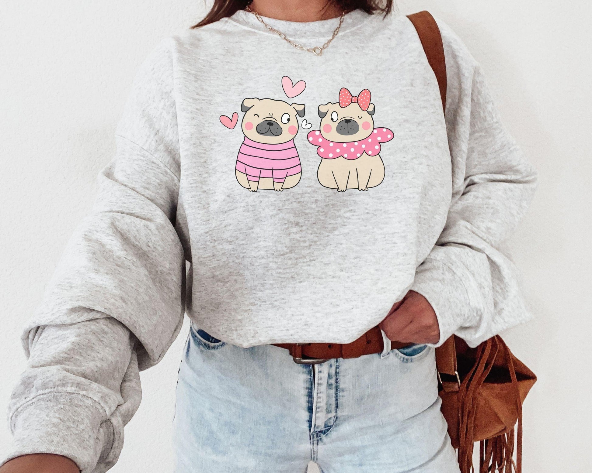 Pug Love Sweatshirt - BentleyBlueCo