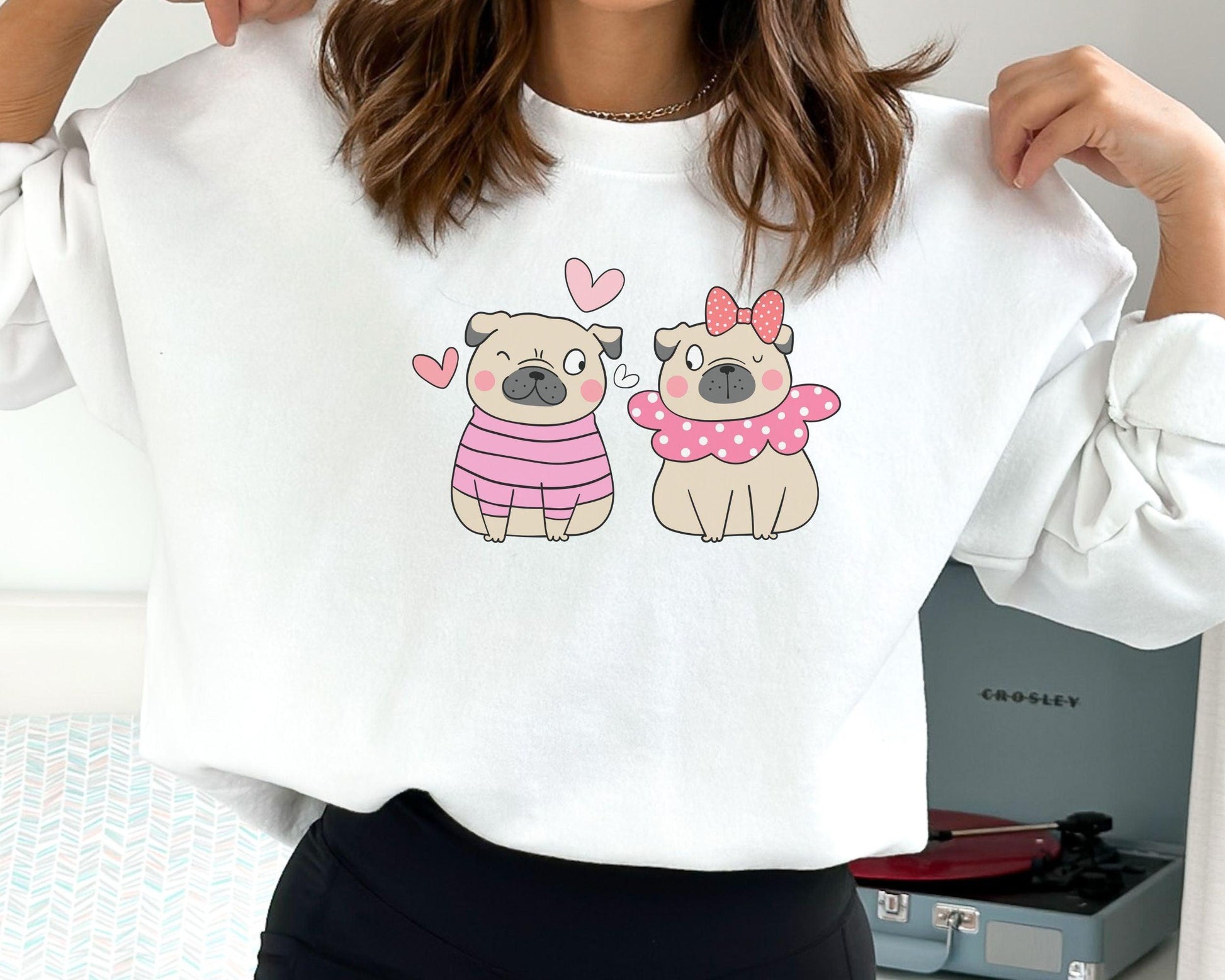 Pug Love Sweatshirt - BentleyBlueCo