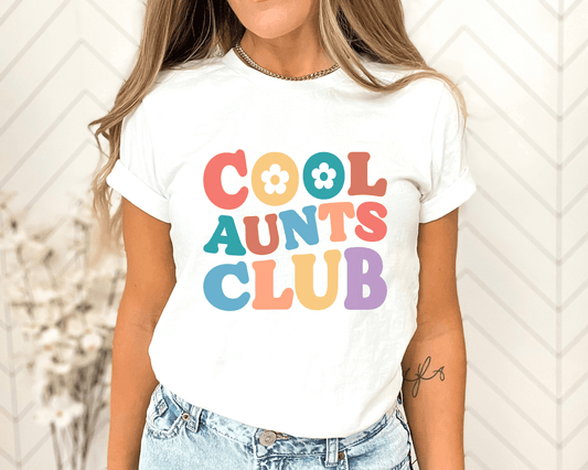 Rainbow Cool Aunts Club T-shirt - BentleyBlueCo