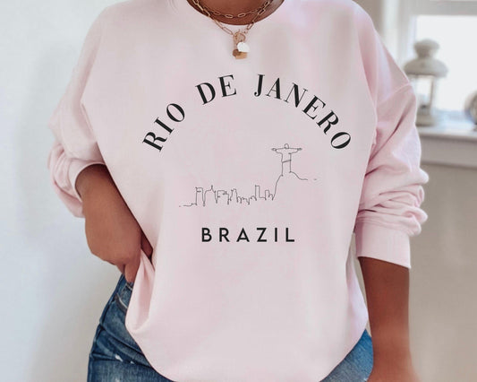 Rio De Janero Brazil Crewneck - BentleyBlueCo