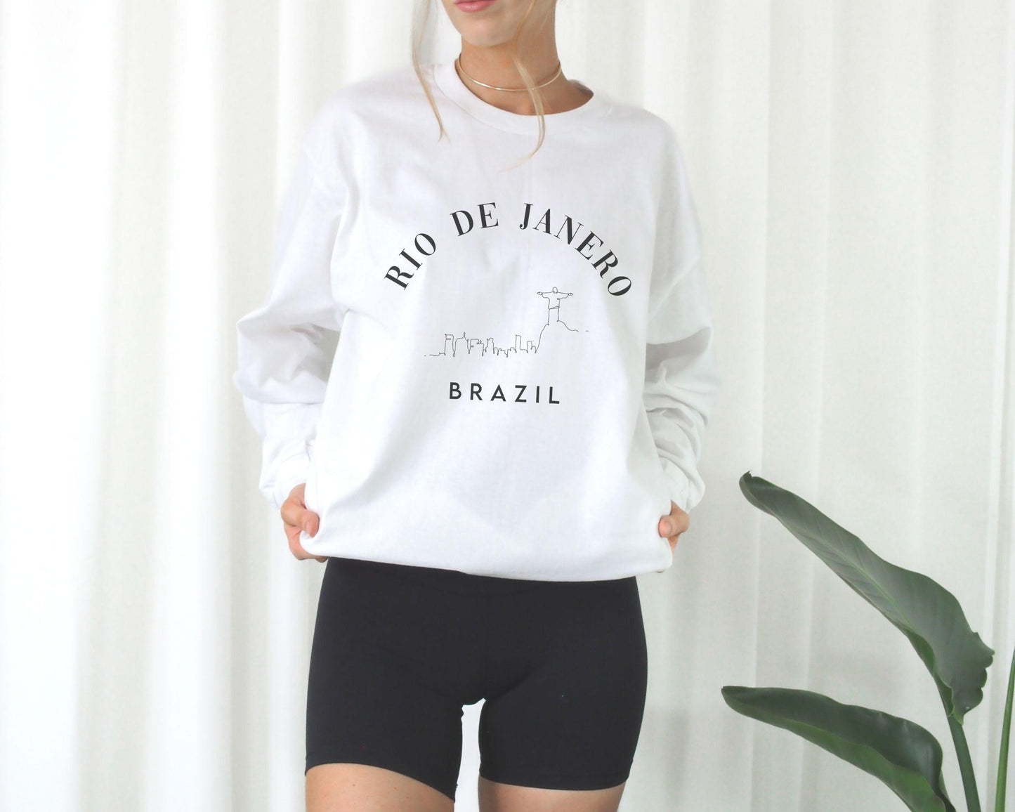 Rio De Janero Brazil Crewneck - BentleyBlueCo