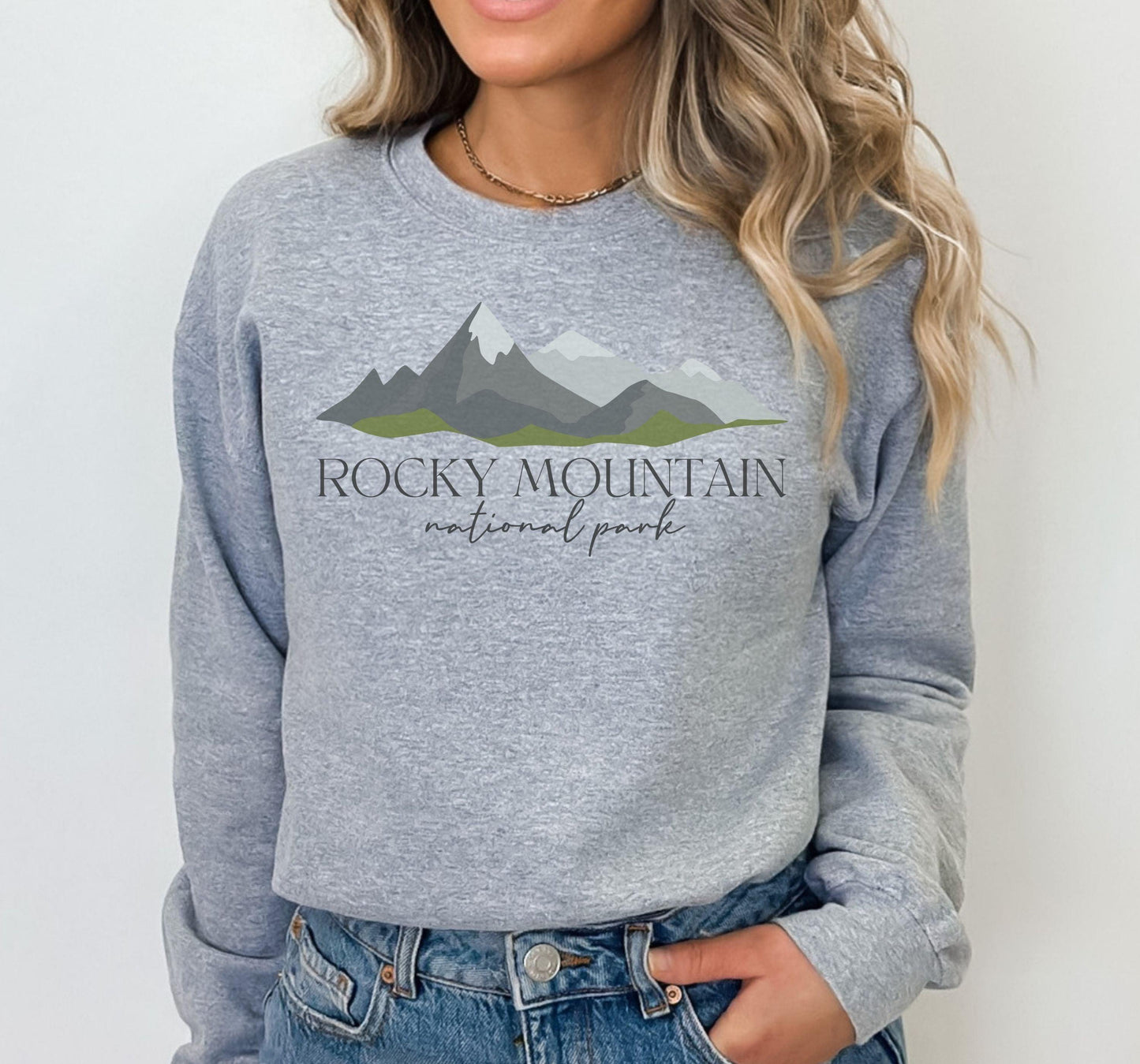 Rocky Mountains Crewneck - BentleyBlueCo