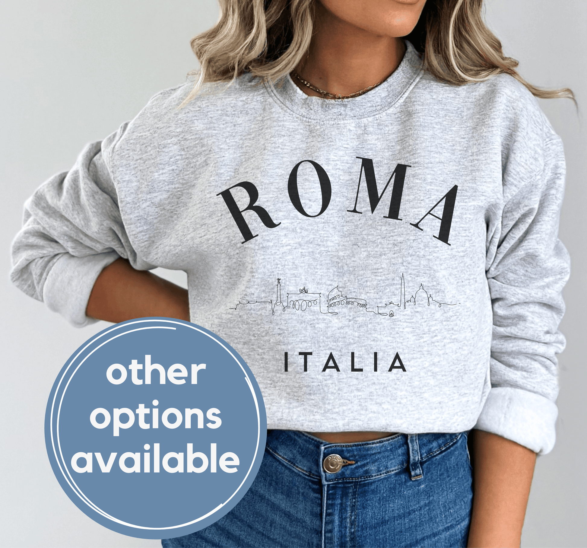 Roma Italia Crewneck - BentleyBlueCo