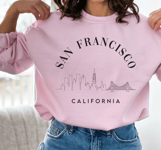 San Francisco California Sweatshirt - BentleyBlueCo