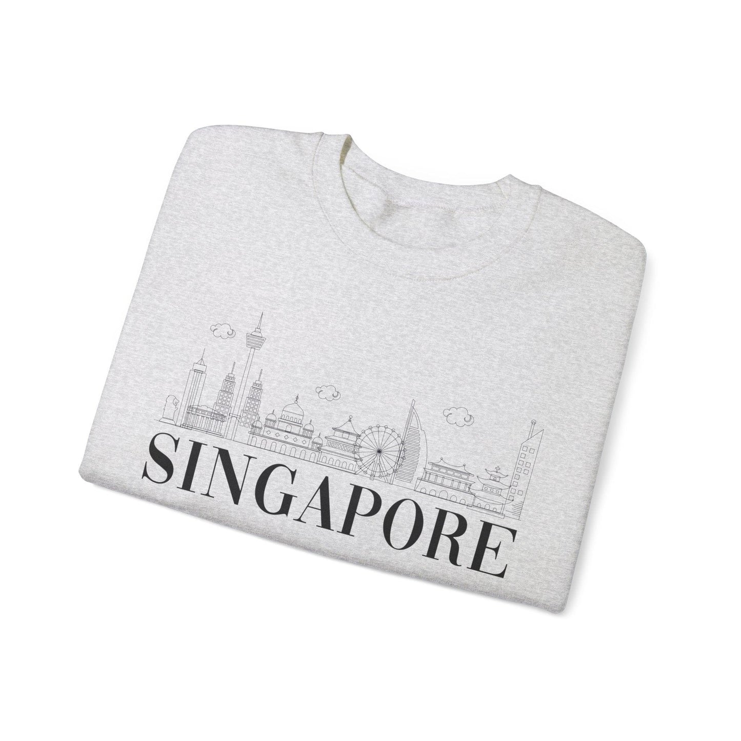 Singpore Skyline Crewneck - BentleyBlueCo