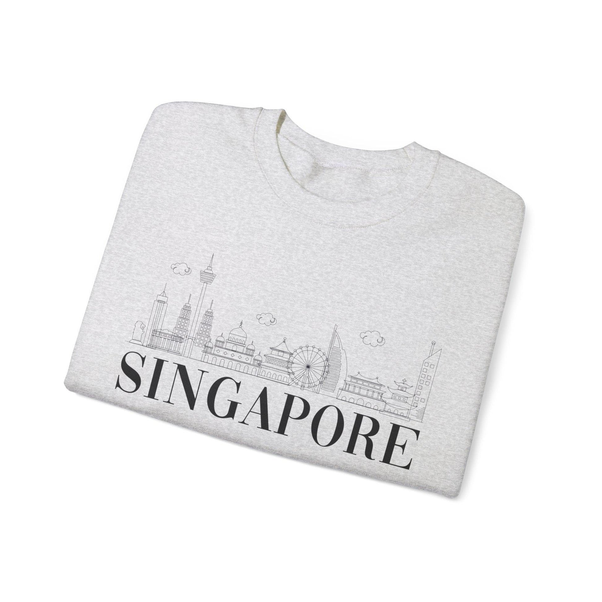 Singpore Skyline Crewneck - BentleyBlueCo