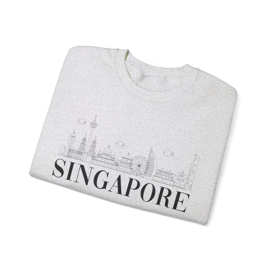 Singpore Skyline Crewneck - BentleyBlueCo