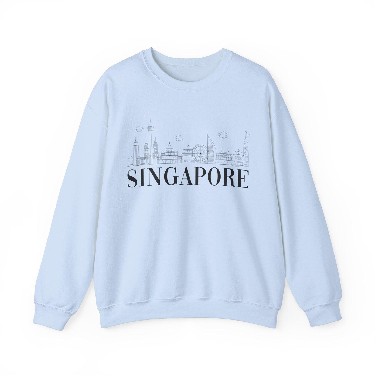 Singpore Skyline Crewneck - BentleyBlueCo