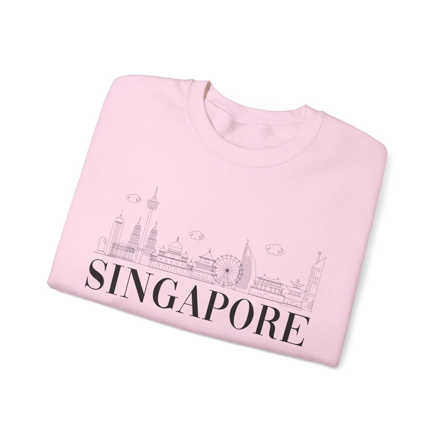 Singpore Skyline Crewneck - BentleyBlueCo