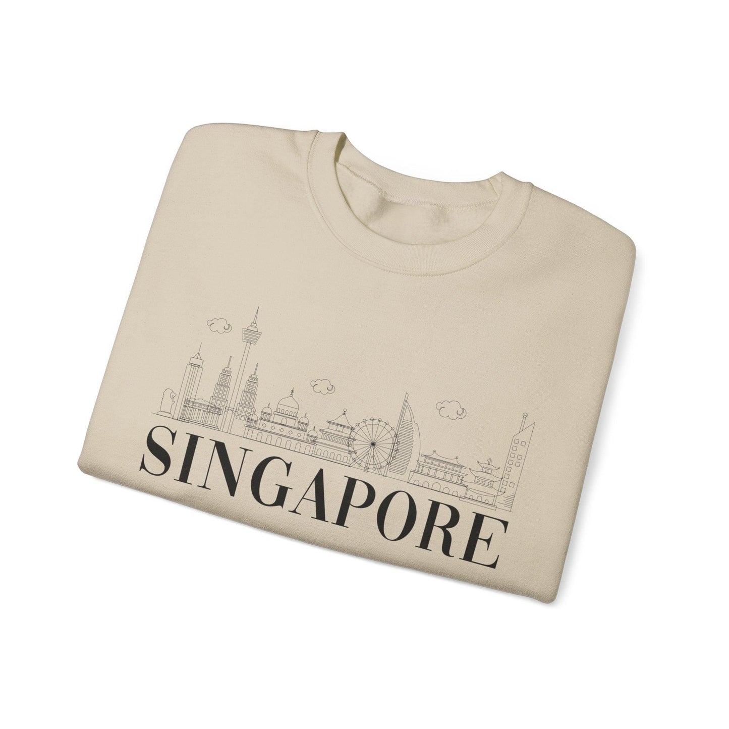Singpore Skyline Crewneck - BentleyBlueCo