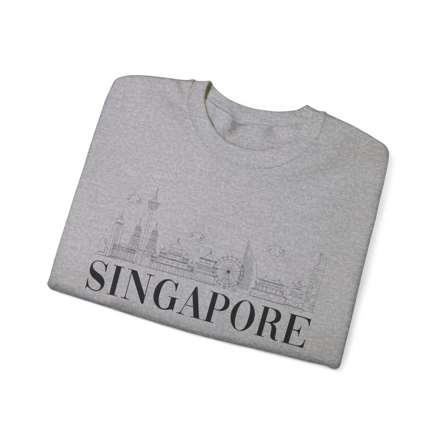 Singpore Skyline Crewneck - BentleyBlueCo