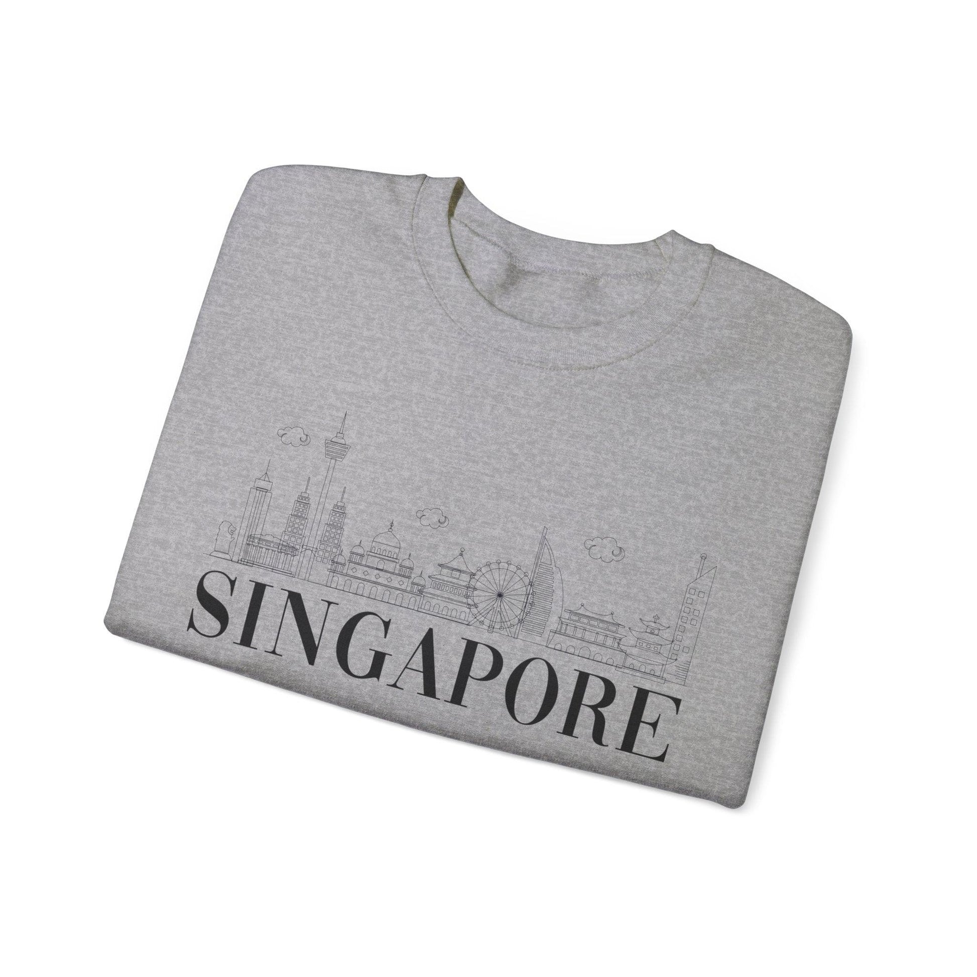 Singpore Skyline Crewneck - BentleyBlueCo