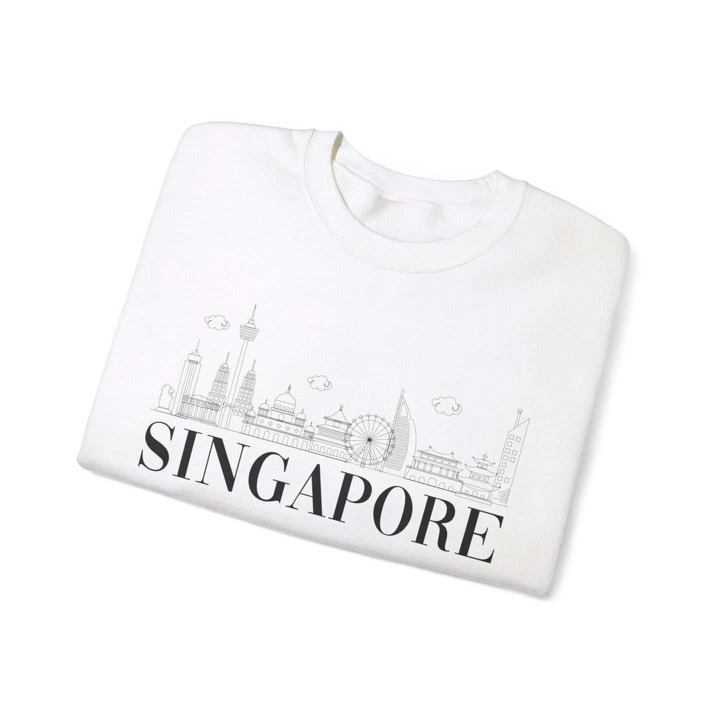 Singpore Skyline Crewneck - BentleyBlueCo