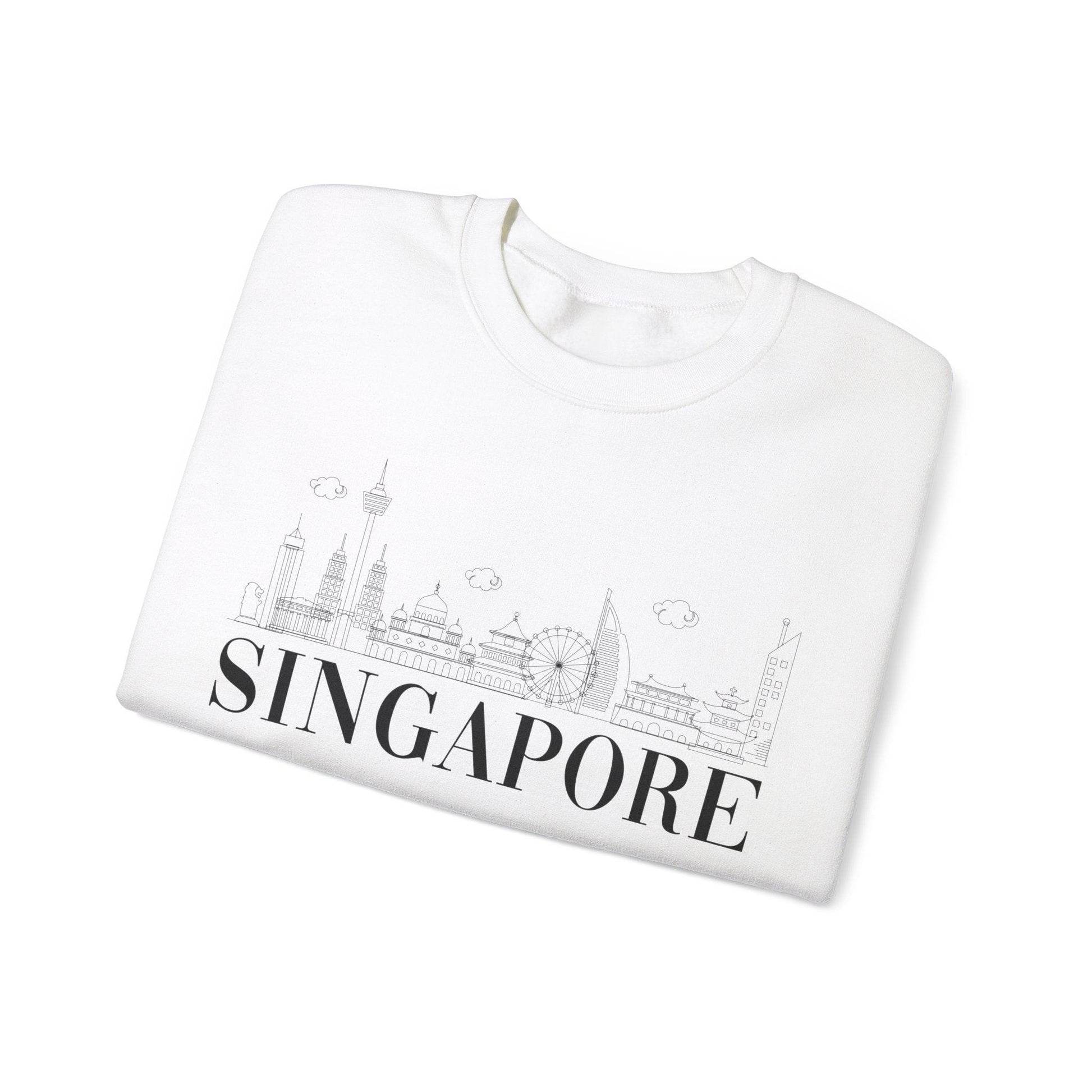 Singpore Skyline Crewneck - BentleyBlueCo
