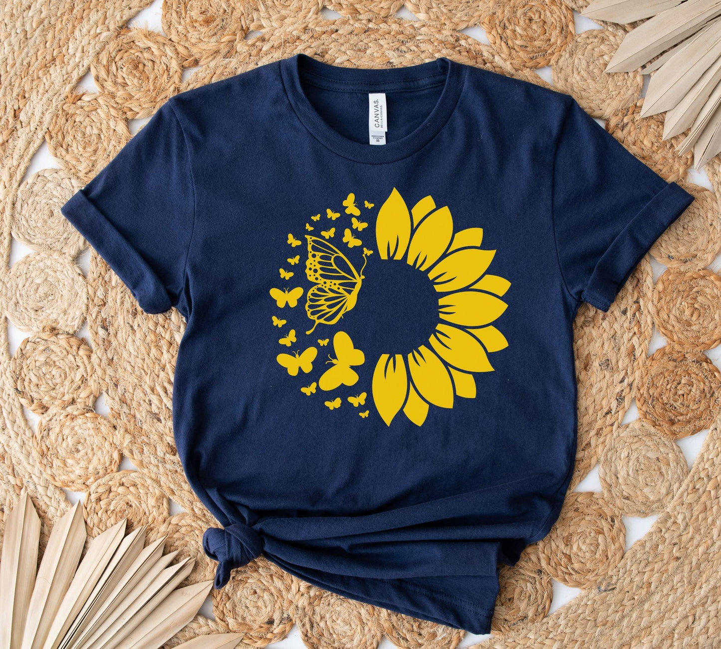 Sunflower & Butterflies Shirt - BentleyBlueCo