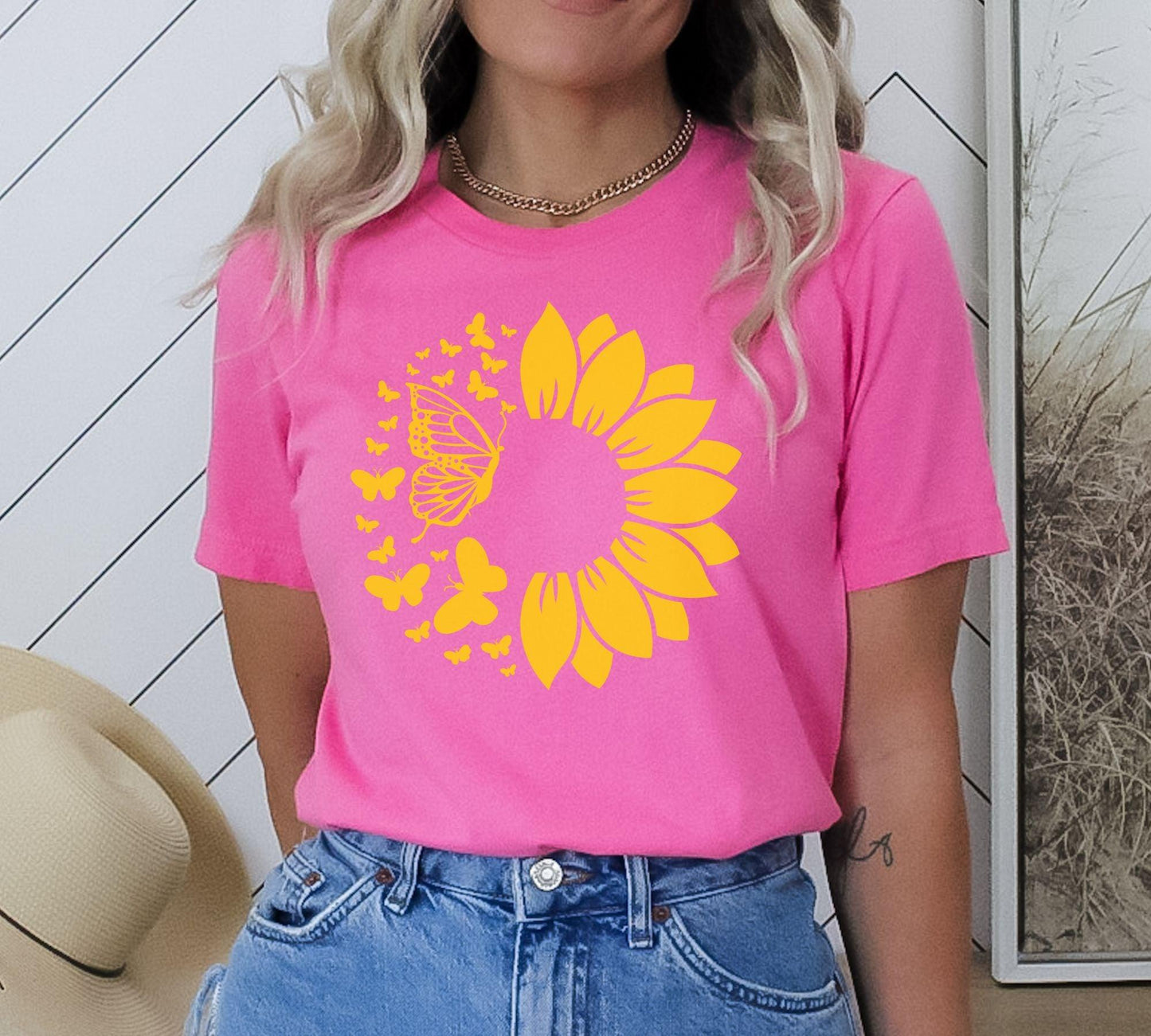 Sunflower & Butterflies Shirt - BentleyBlueCo