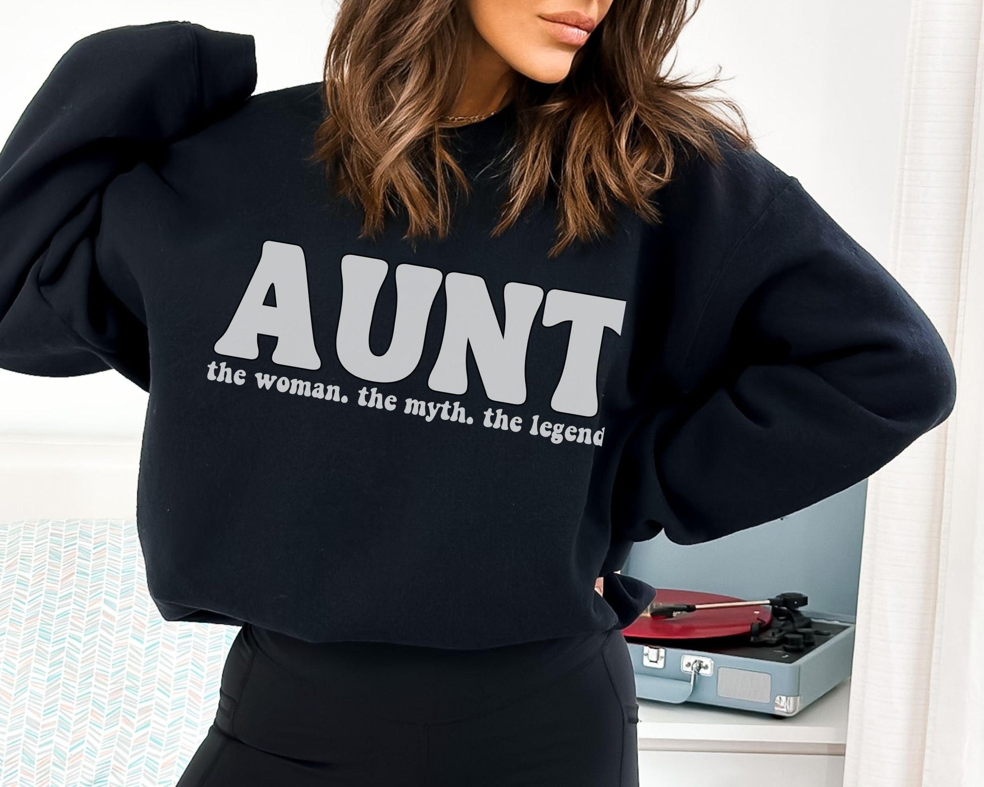 The Myth - The Legend Aunt Sweatshirt - BentleyBlueCo