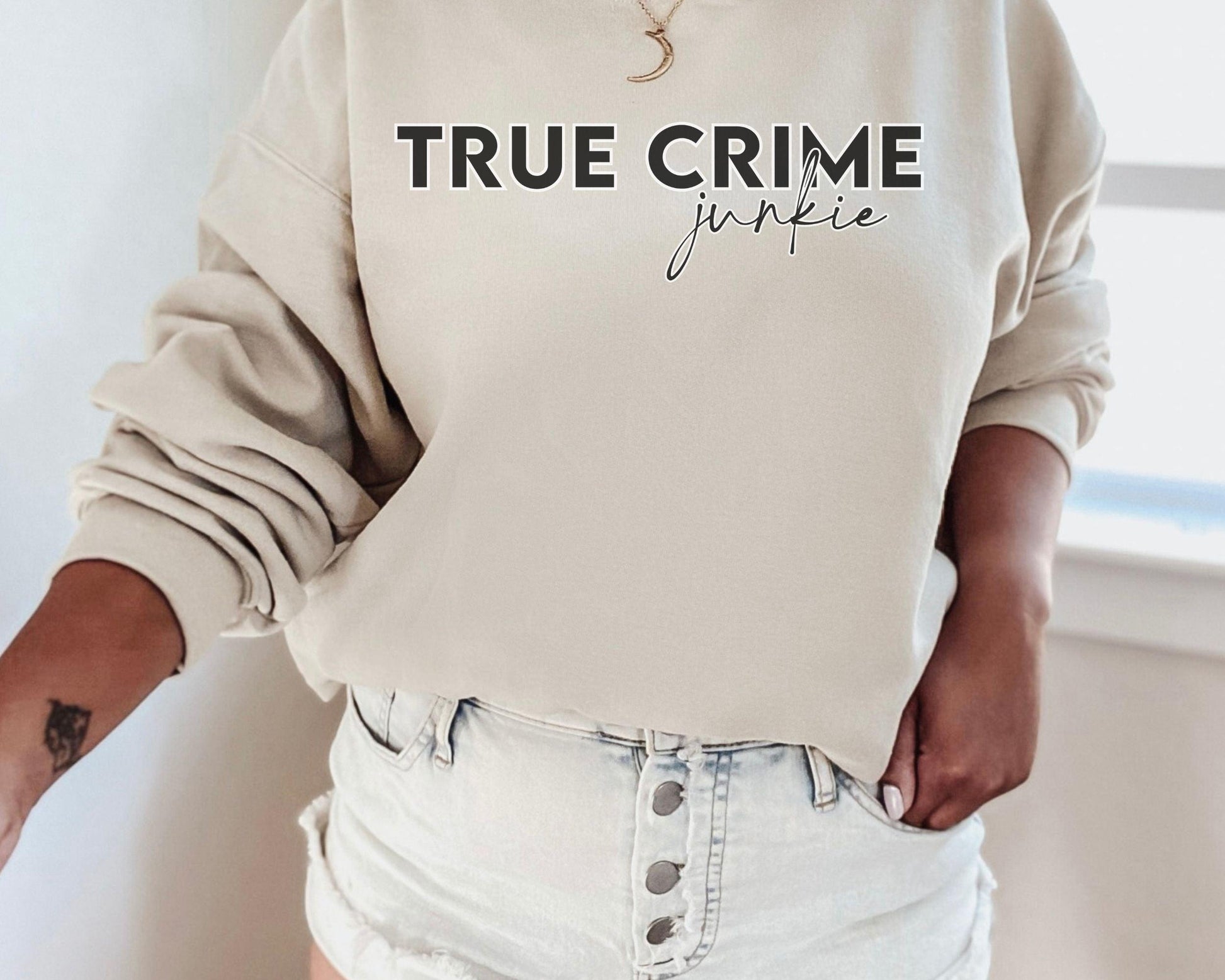 True Crime Lover Sweatshirt - BentleyBlueCo