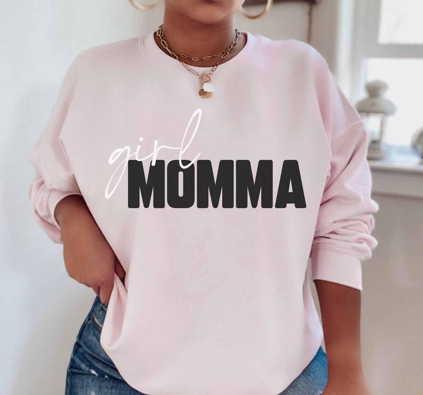 Twin Momma Crewneck Sweatshirt - BentleyBlueCo