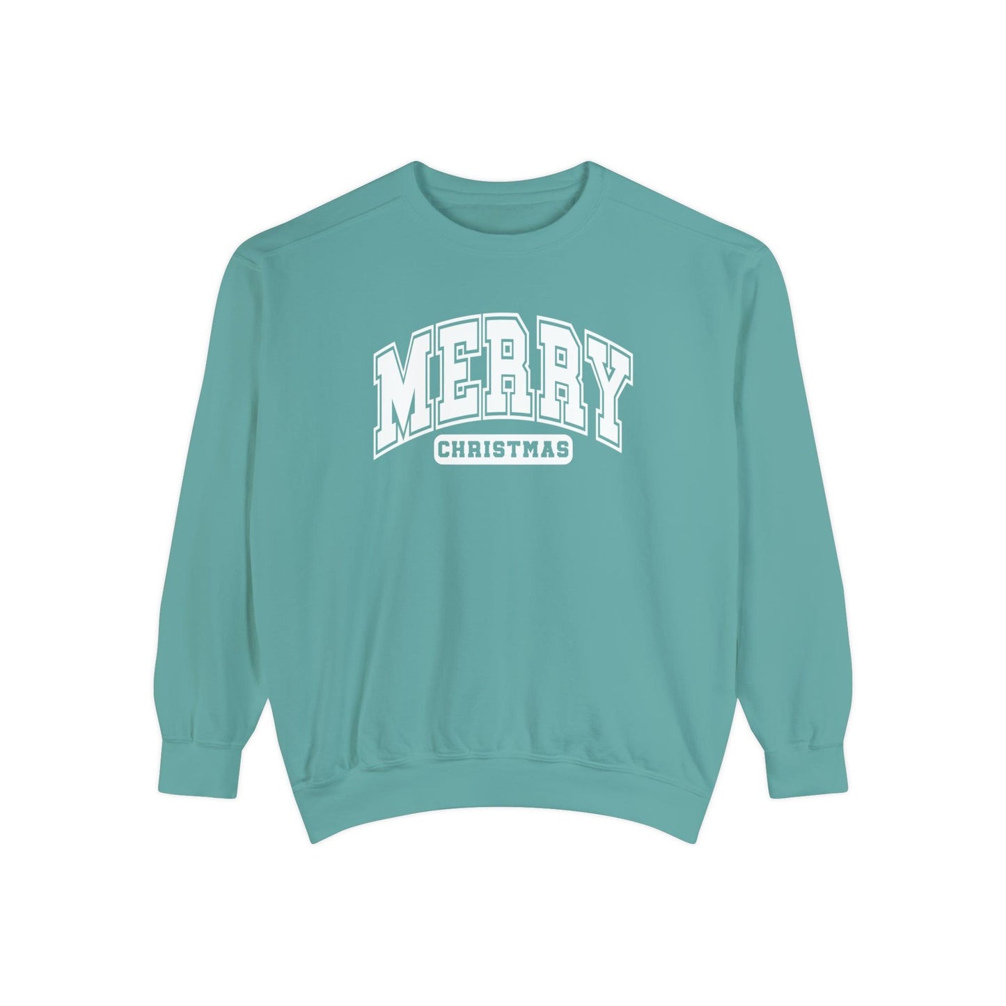 Varsity Merry Christmas Crewneck - BentleyBlueCo