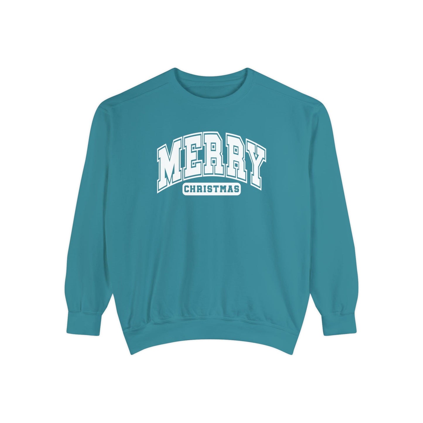 Varsity Merry Christmas Crewneck - BentleyBlueCo