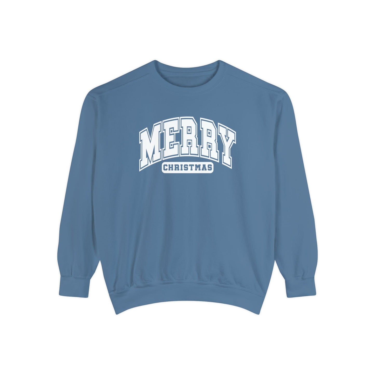 Varsity Merry Christmas Crewneck - BentleyBlueCo