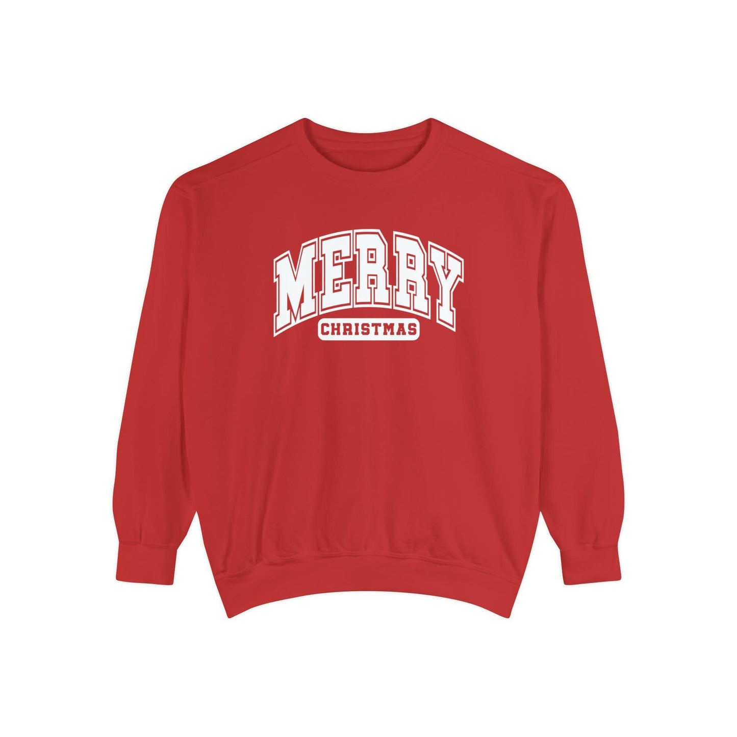 Varsity Merry Christmas Crewneck - BentleyBlueCo
