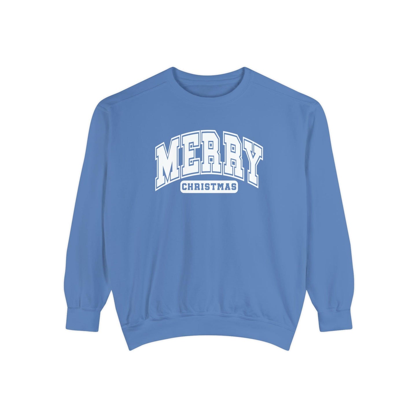 Varsity Merry Christmas Crewneck - BentleyBlueCo