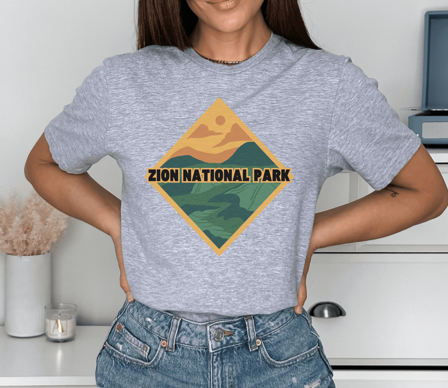 Zion National Diamond Shirt - BentleyBlueCo