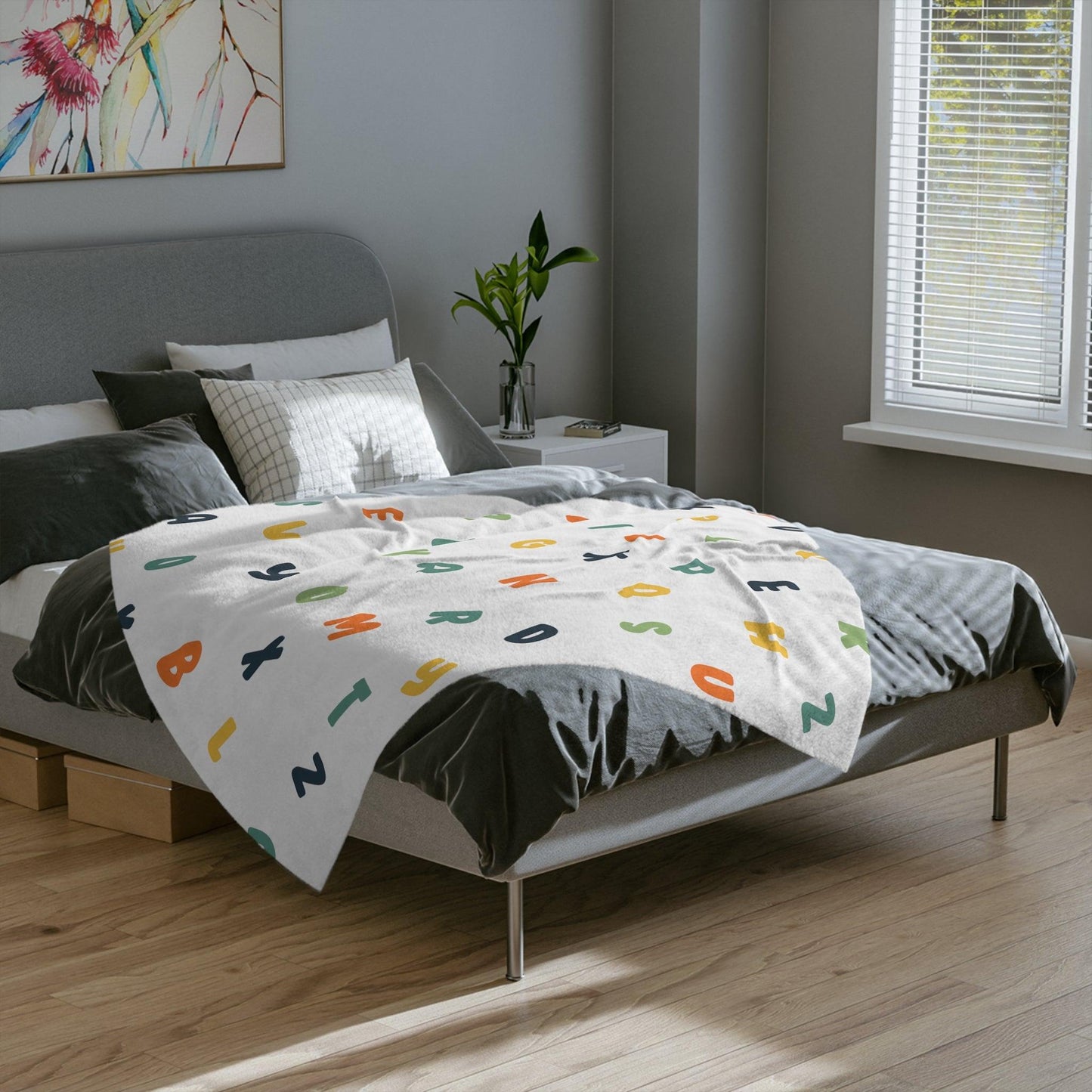 Alphabet Blanket - Multicolor - BentleyBlueCo