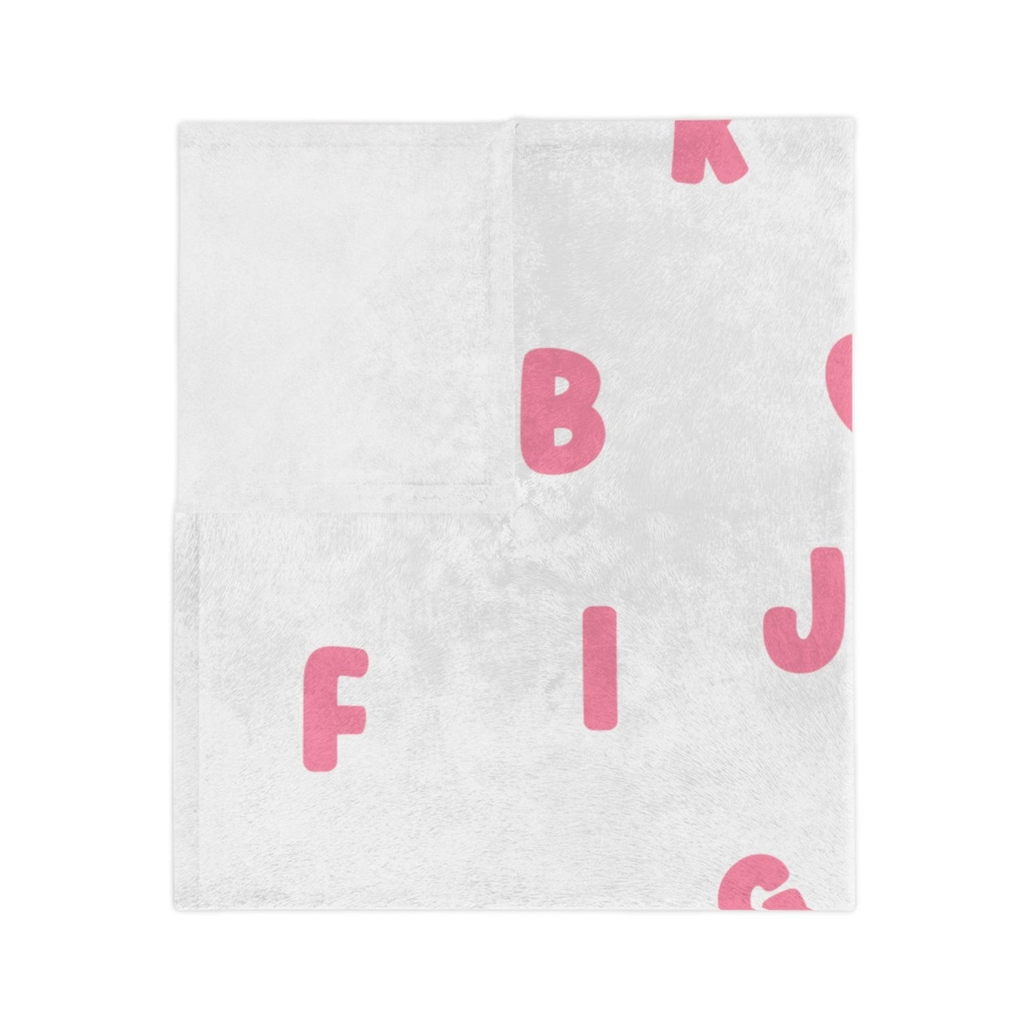 Alphabet Blanket - Pink - BentleyBlueCo